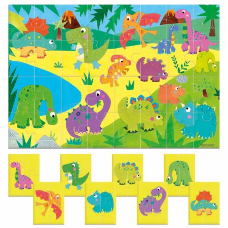 Headu Puzzle 8+1 Dinosaurs