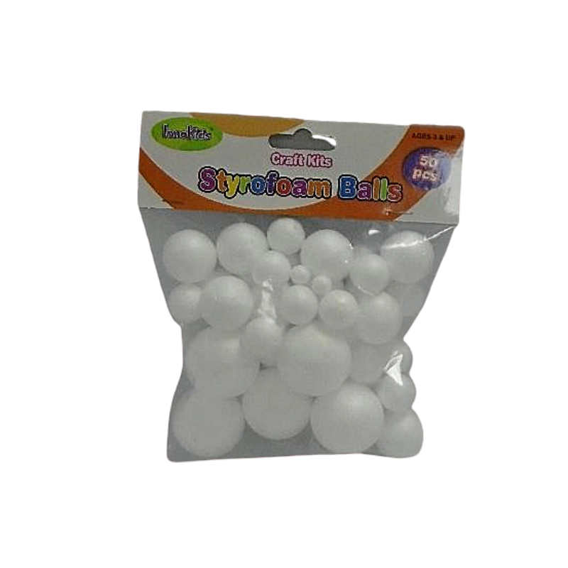 Innokids Craft Kit Styrofoam Balls (50/Pack)