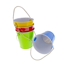 Load image into Gallery viewer, Personalised Easter BAZIC Mini Tin Pail with Handle 4&quot; X 4&quot;
