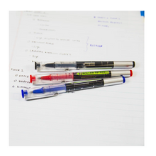 Load image into Gallery viewer, BAZIC Dayton Assorted Color Rollerball Pen w/ Metal Clip (3/Pk)
