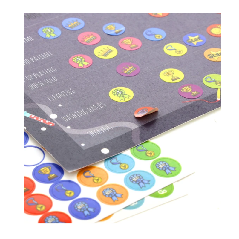 BAZIC Reward Sticker Book - Plastic Stickers