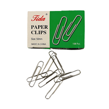Load image into Gallery viewer, Jumbo Silver 50mm Paper Clips (100/Pack)
