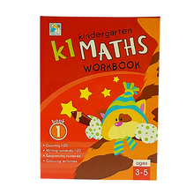 Load image into Gallery viewer, Math K1 Kindergarden Workbook (3-5 Years)
