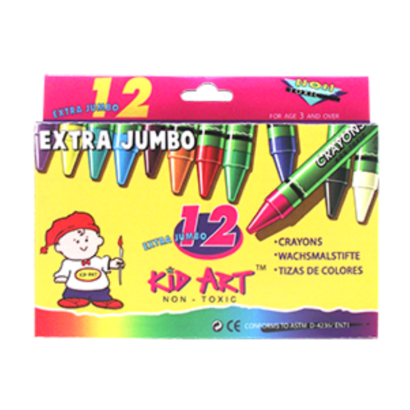 Kid Art 12's Extra Jumbo Crayons