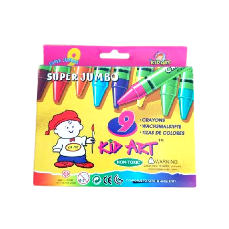 Kid Art 9's Super Jumbo Crayons