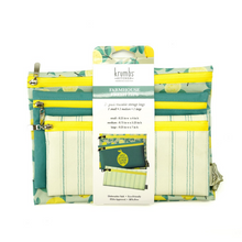 Load image into Gallery viewer, Krumbs Kitchen Farmhouse Fresh Zips Reusable Storage Bags - 3 Pack
