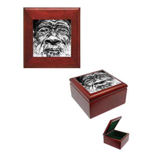 L. Garcia – Tile Keepsake Box – Old Man