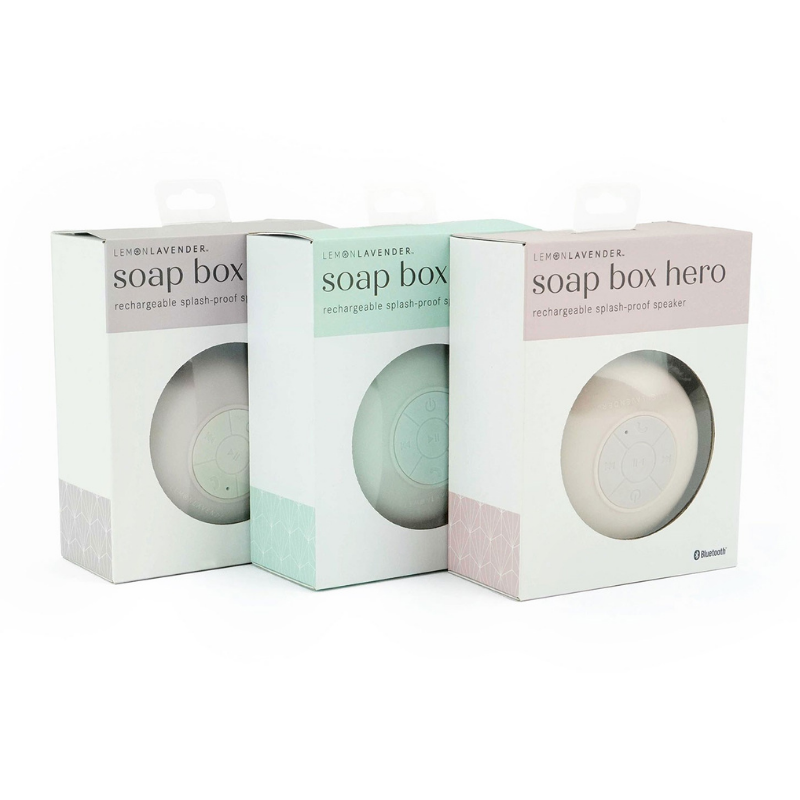 Lemon Lavender Soap Box Hero Rechargeable Splash-Proof Speaker