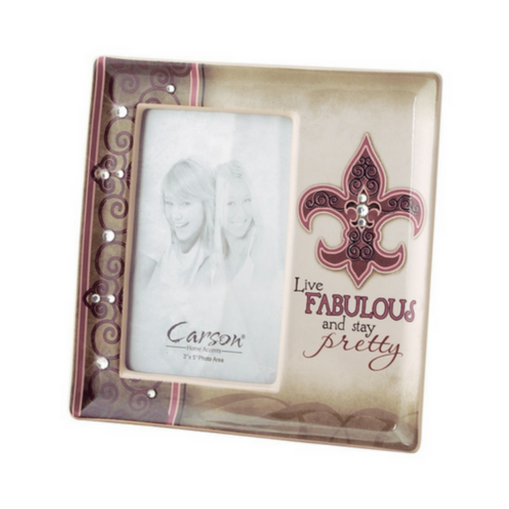 Carson Home Accents Live Fabulous Photo Frame
