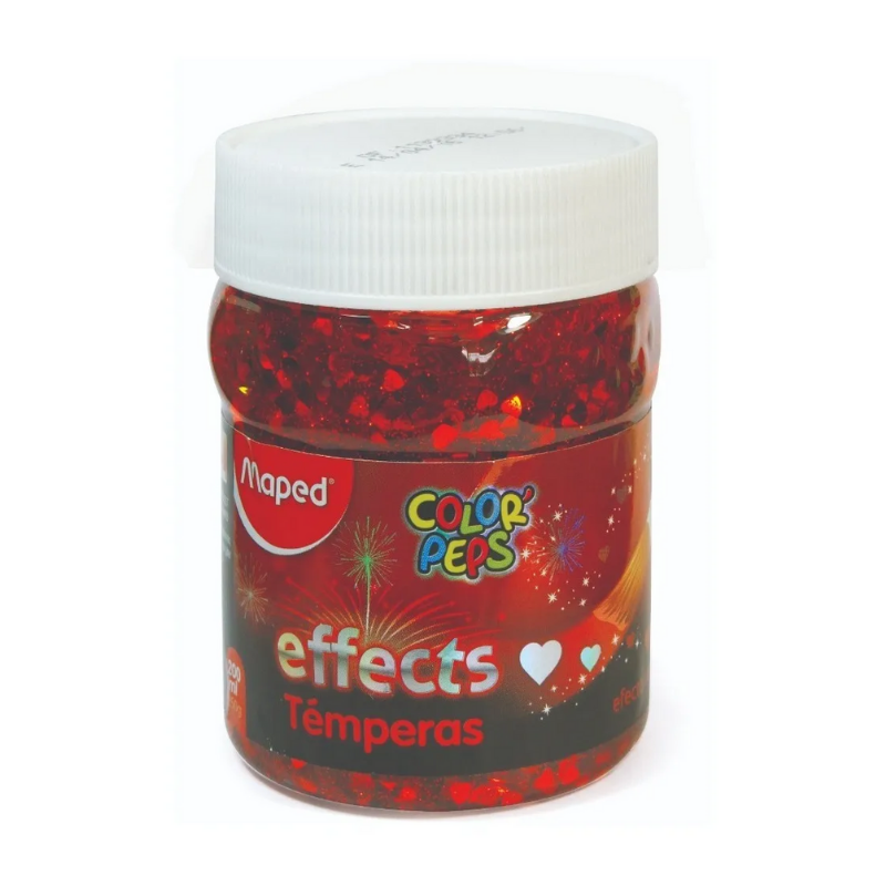 Maped Color Peps Effects Tempera 200ml Paint Pots - Glitter