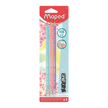 Load image into Gallery viewer, Maped Black Peps #2 HB Pastel Pencils (3 Pack)
