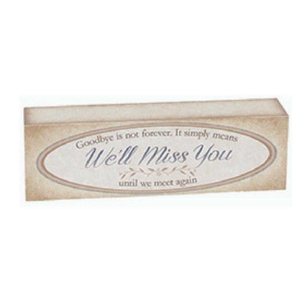 Carson Home Accents Miss You Table Block