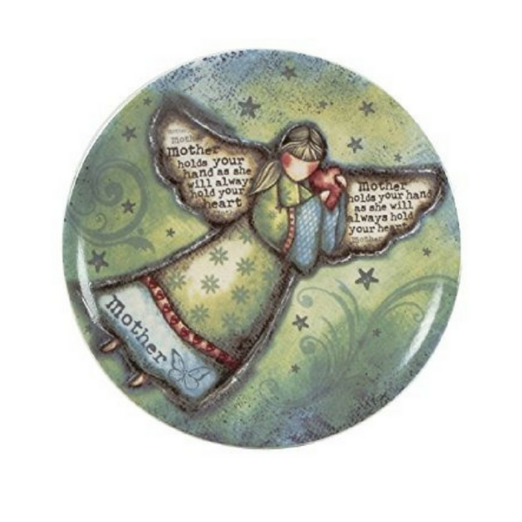 Carson Home Accents Mother Angel Mini Plate