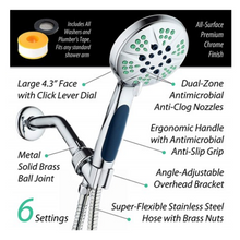 Load image into Gallery viewer, Notilus Antimicrobial High-Pressure Handheld Shower Head
