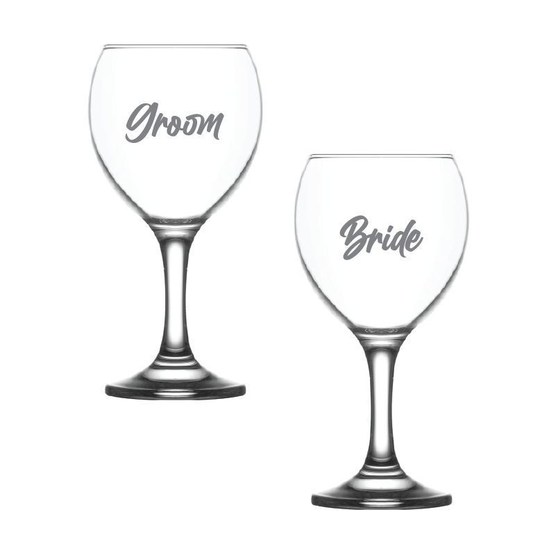 Personalised Wine Glasses - 2pc Set