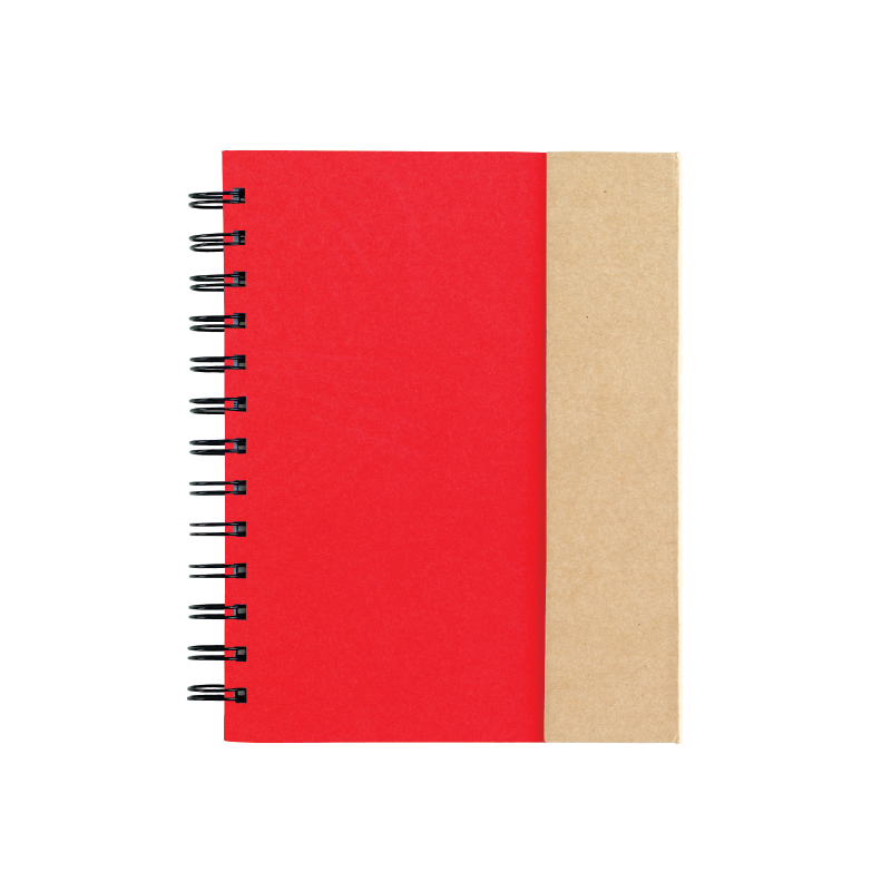 Eco Spiral Notebook with Sticky Notes