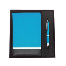 Load image into Gallery viewer, Padded Accent Journal With Pen in Gift Box
