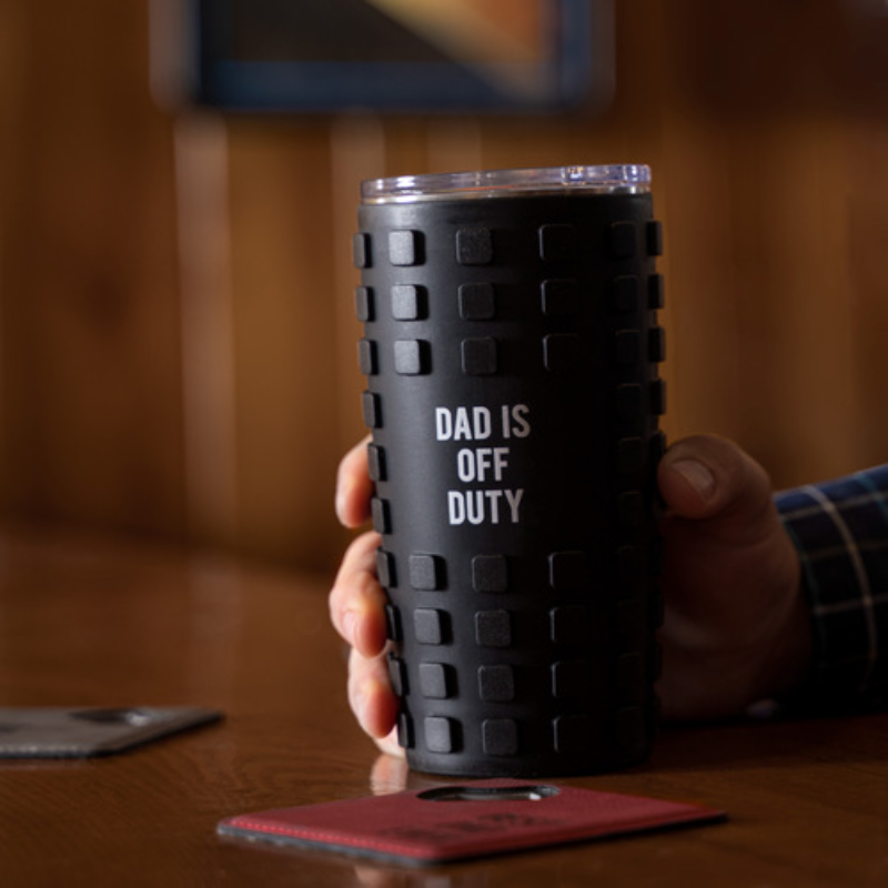 Pavilion 20oz Travel Tumbler with 3D Silicone Wrap - Dad Off Duty