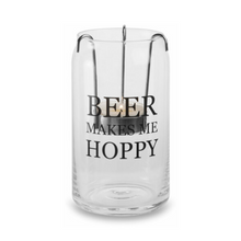Load image into Gallery viewer, Pavilion 16oz Beer Can Glass - Beer Makes Me Hoppy

