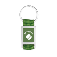 Load image into Gallery viewer, Personalised Anchor Keyring - Green
