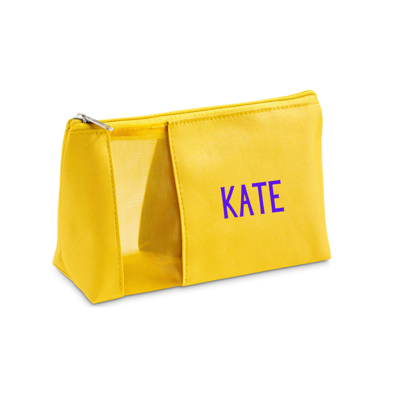 Personalised Annie Cosmetic Bag - Yellow