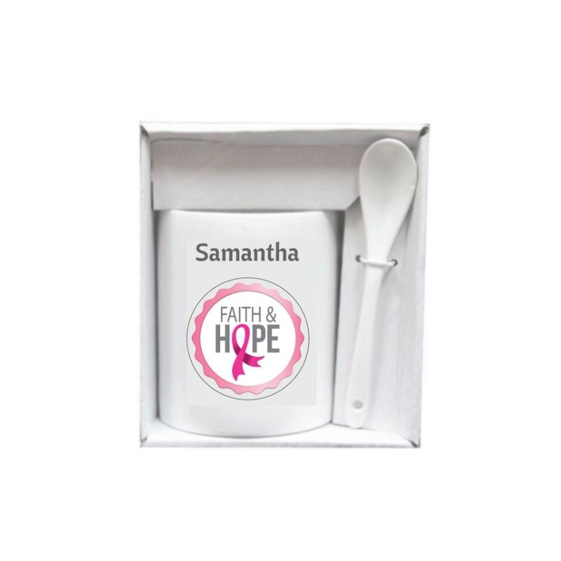 Personalised Gift Boxed Ceramic Mug and Spoon