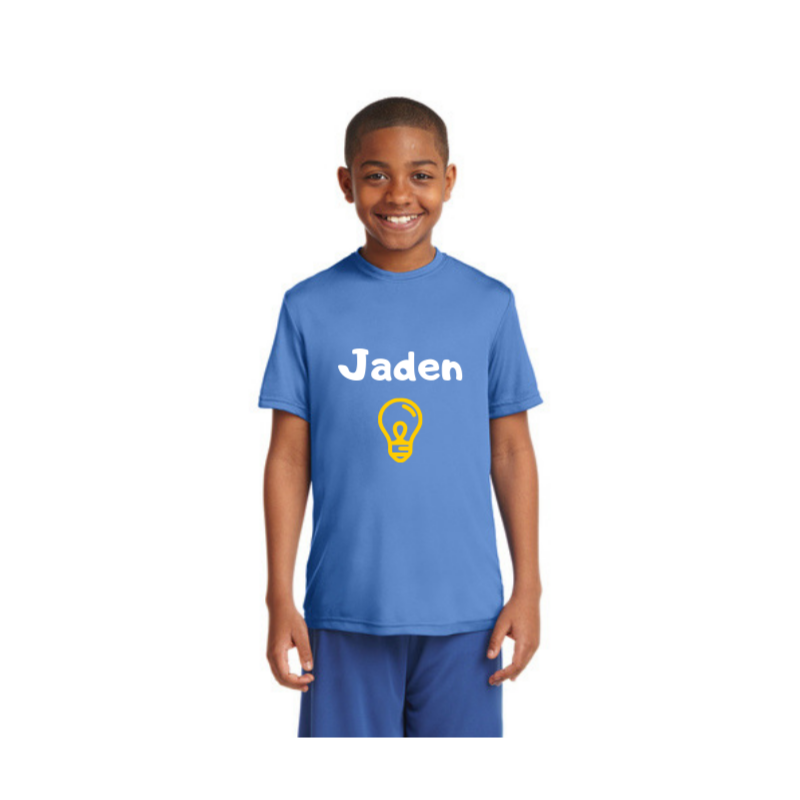 Personalised Kids Competitor T-Shirt - Light Blue
