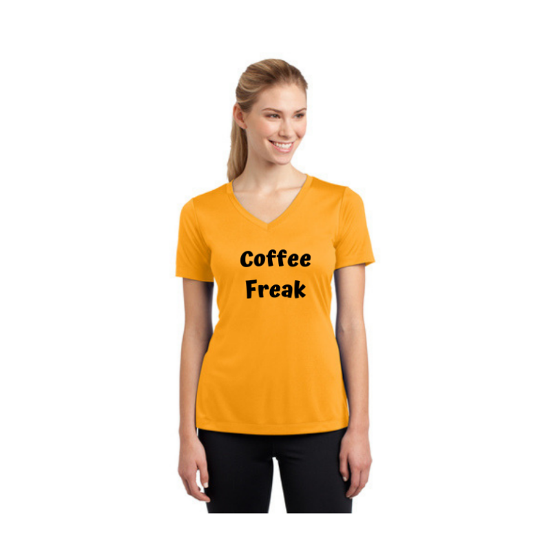 Personalised Ladies Competitor V-Neck T-Shirt - Gold