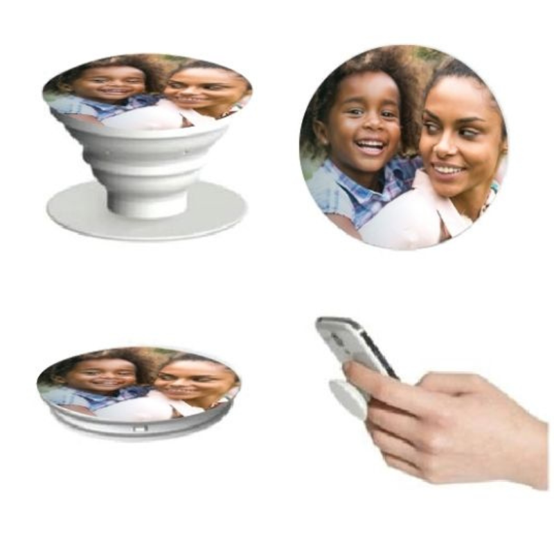 Personalised Phone Popper - White