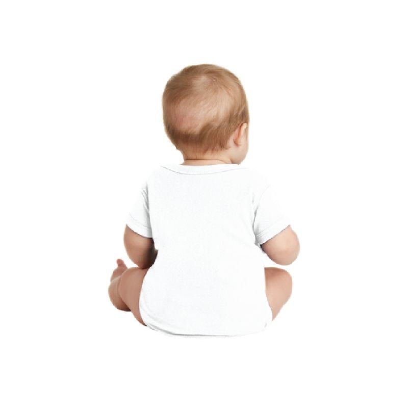 Personalised Rabbit Infant Skins Short Sleeve Onesie - White