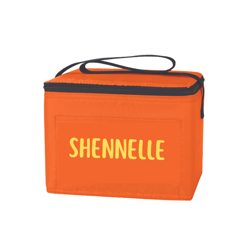 Personalised Rectango Cooler Lunch Bag - Orange