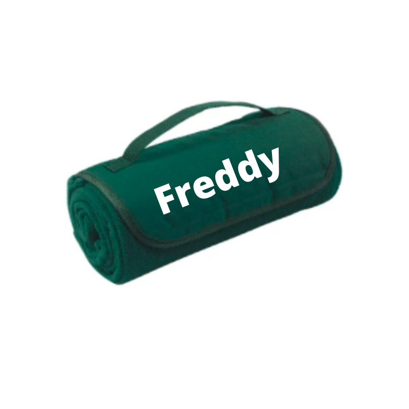 Personalised Roll Up Blanket - Green