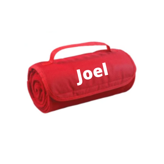 Personalised Roll Up Blanket - Red