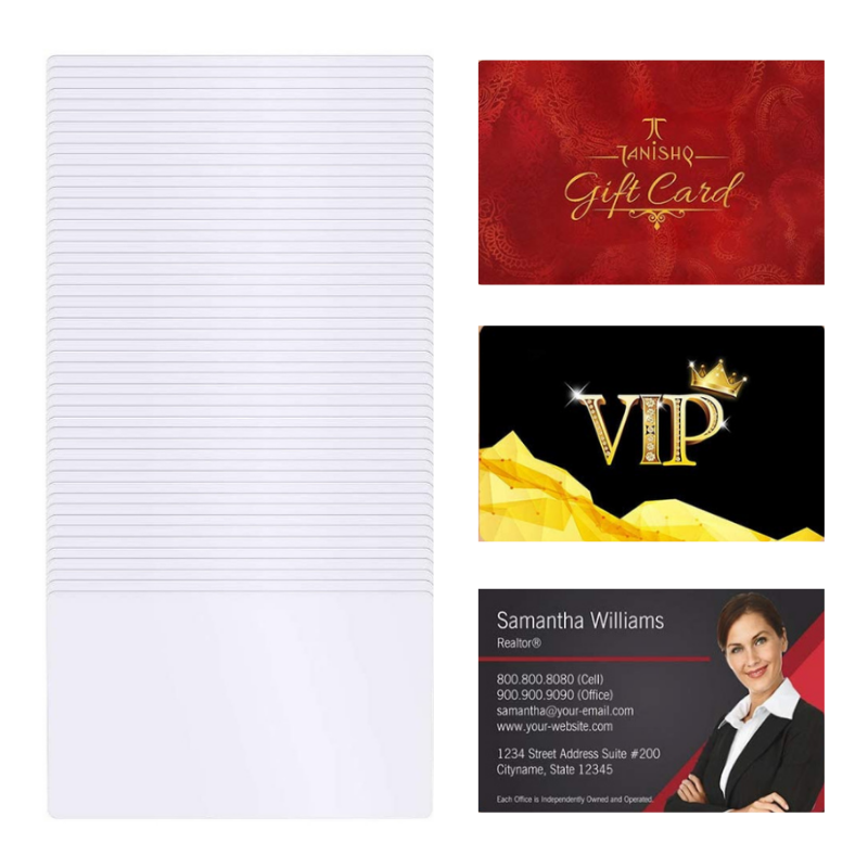 Personalised Sublimation Metal Business Call Cards - Pack of 40