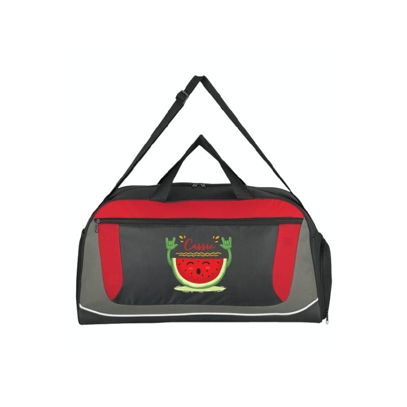 Personalised World Tour Duffel Bag - Red