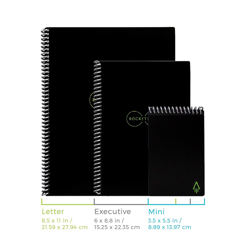 Rocketbook Smart Reusable Notebooks with Pens - Executive & Mini Size