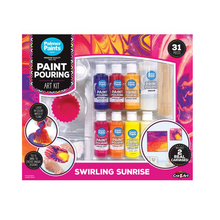 Load image into Gallery viewer, Cra-Z-Art Palmer Acrylic Paint Pouring Activity Kit - Swirling Sunrise
