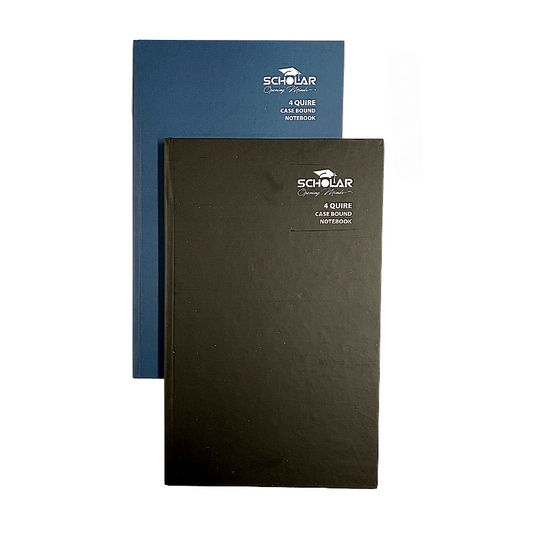 Scholar 4 Quire 8" x 13" Hard Cover Notebook