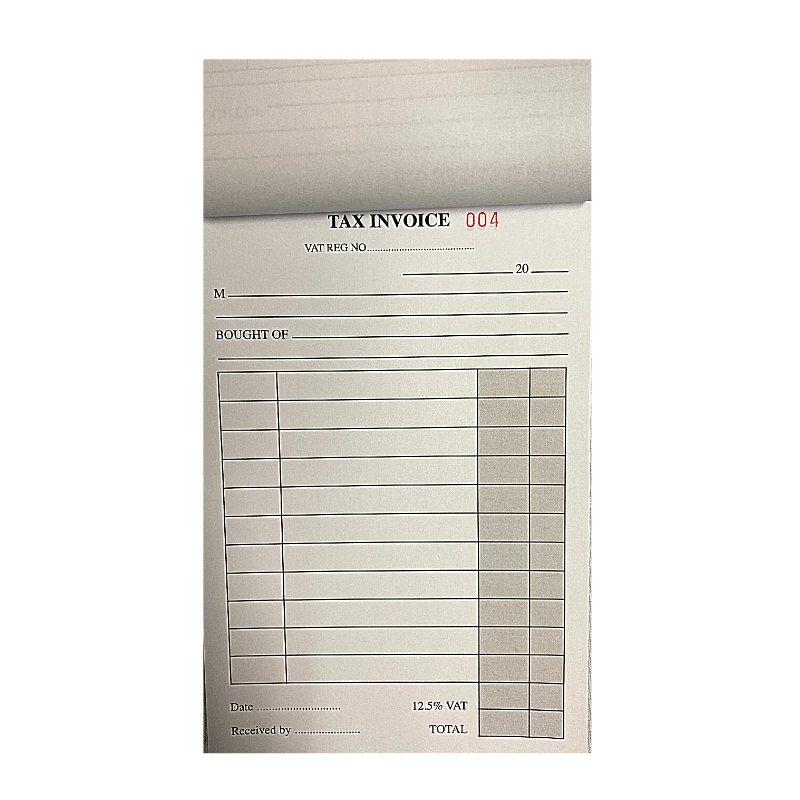 Scholar 5" x 8" Duplicate Tax Invoice Book (50 Sheets)