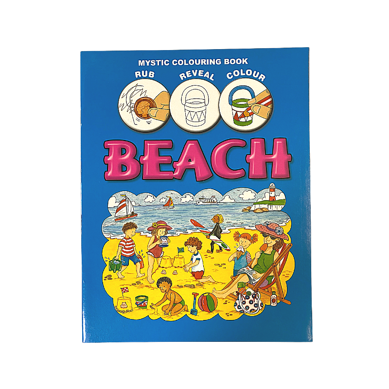 Scratch Rub & Colour Mystic Colouring Book - Beach