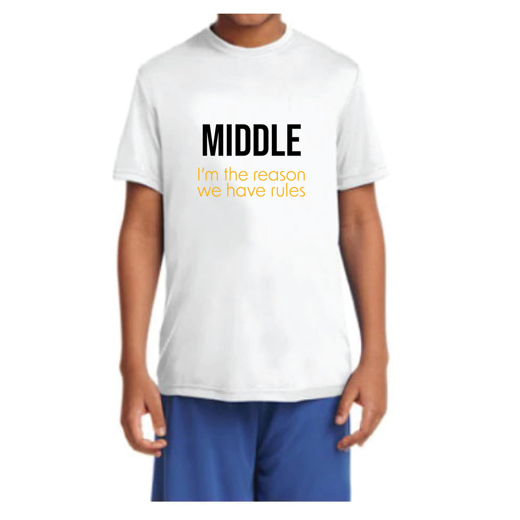 Siblings Kids Competitor T-Shirt - Middle Rules