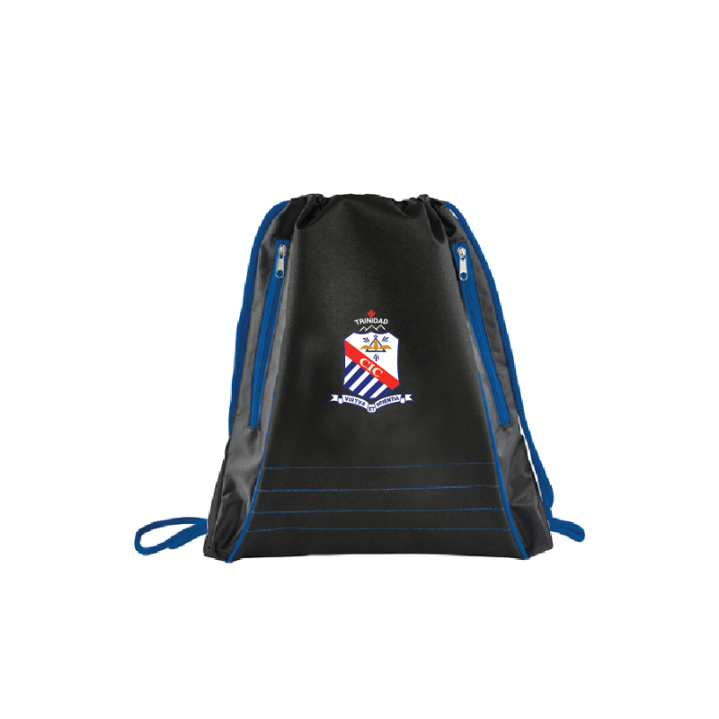 St. Mary’s College Neon Deluxe Drawstring Bag – Blue