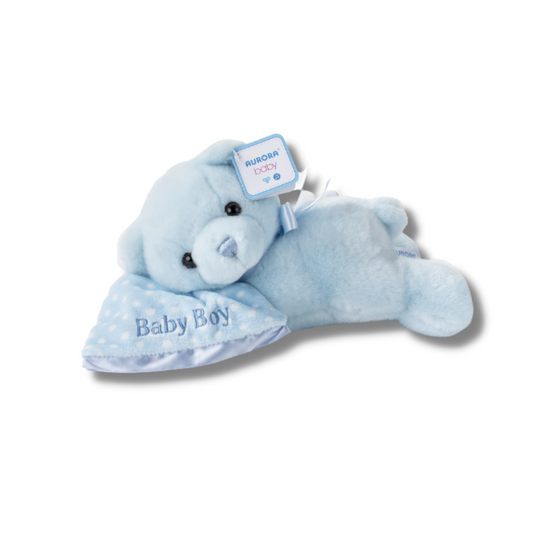 Aurora 12″ Comfy Sleeping Wind Up Bear - Boy