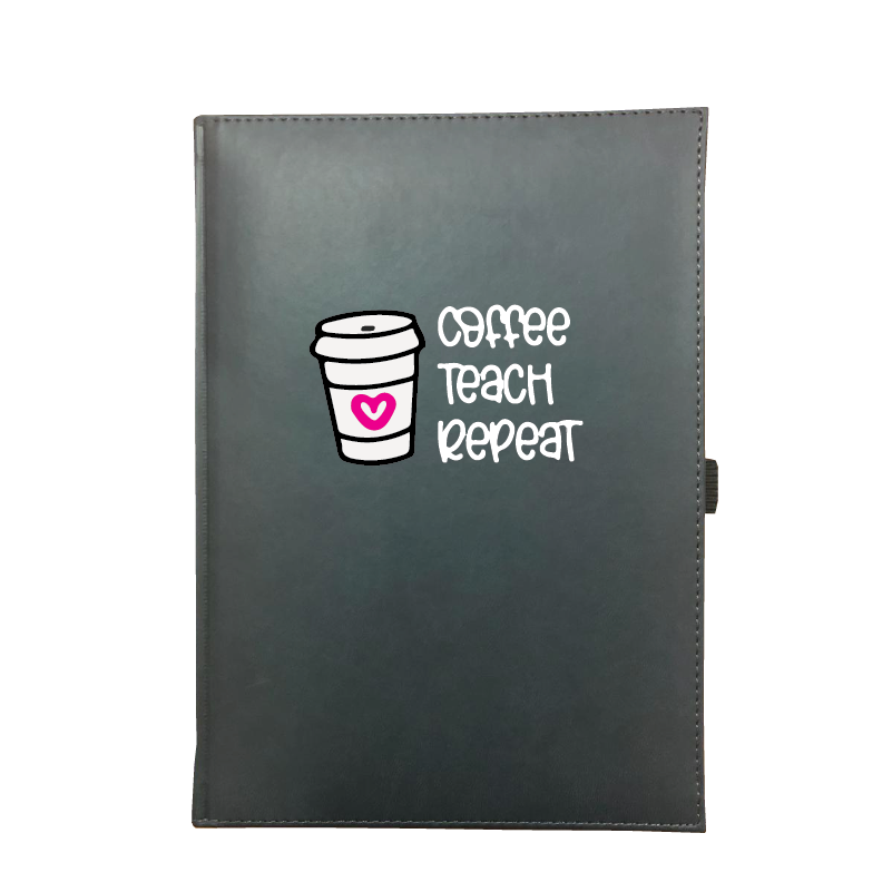 Teacher's Appreciation Uptown Journal Book - Coffee Teach Repeat
