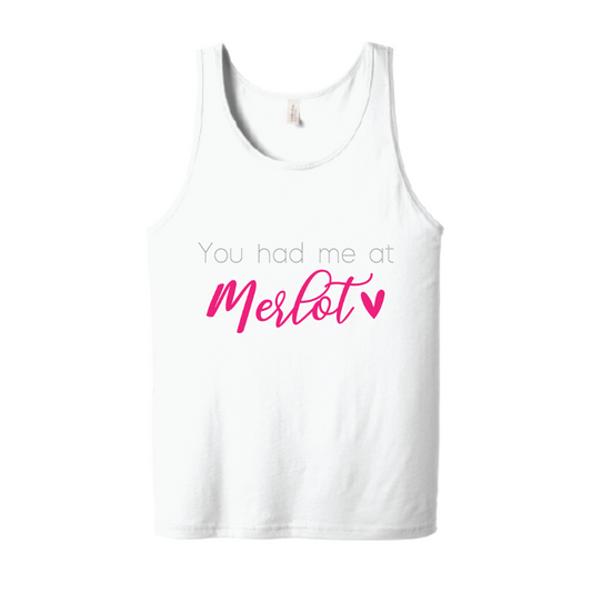 Unisex Vest / Tank Top - You had me at Merlot