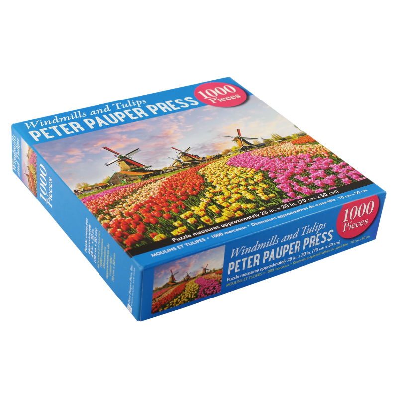 Peter Pauper Windmills and Tulips 1000 Piece Jigsaw Puzzle