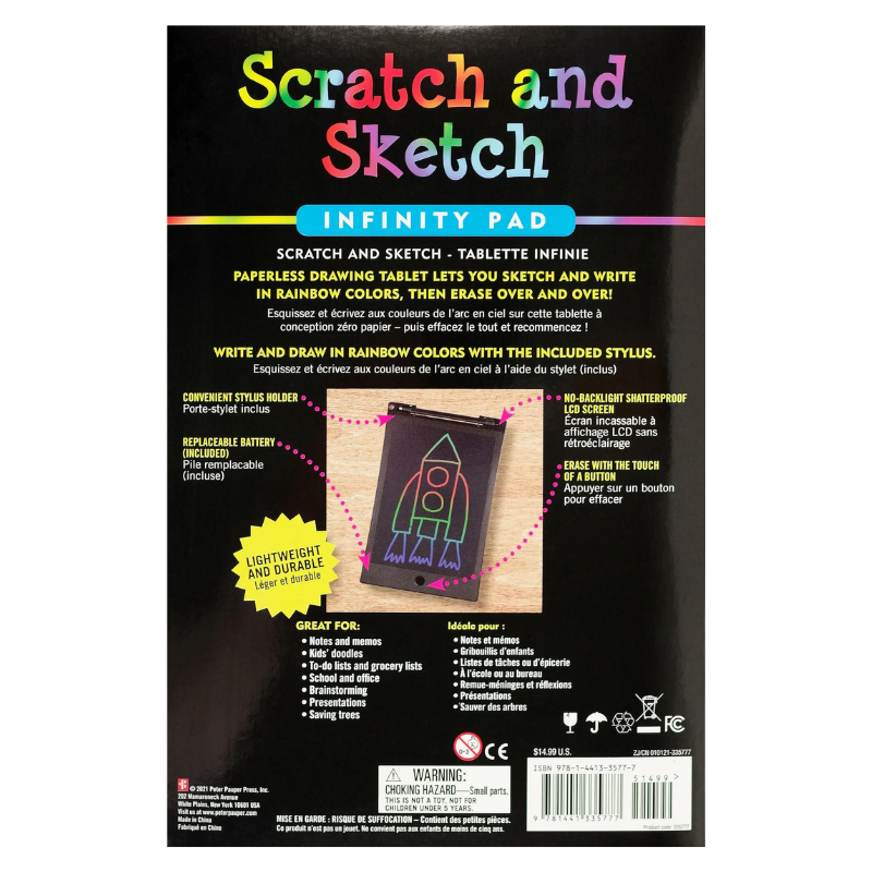 Peter Pauper Scratch and Sketch Infinity Pad