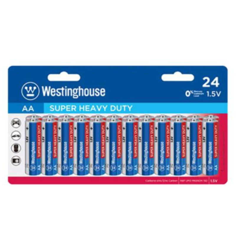 Westinghouse Super Heavy Duty AA Battery 24/Pk