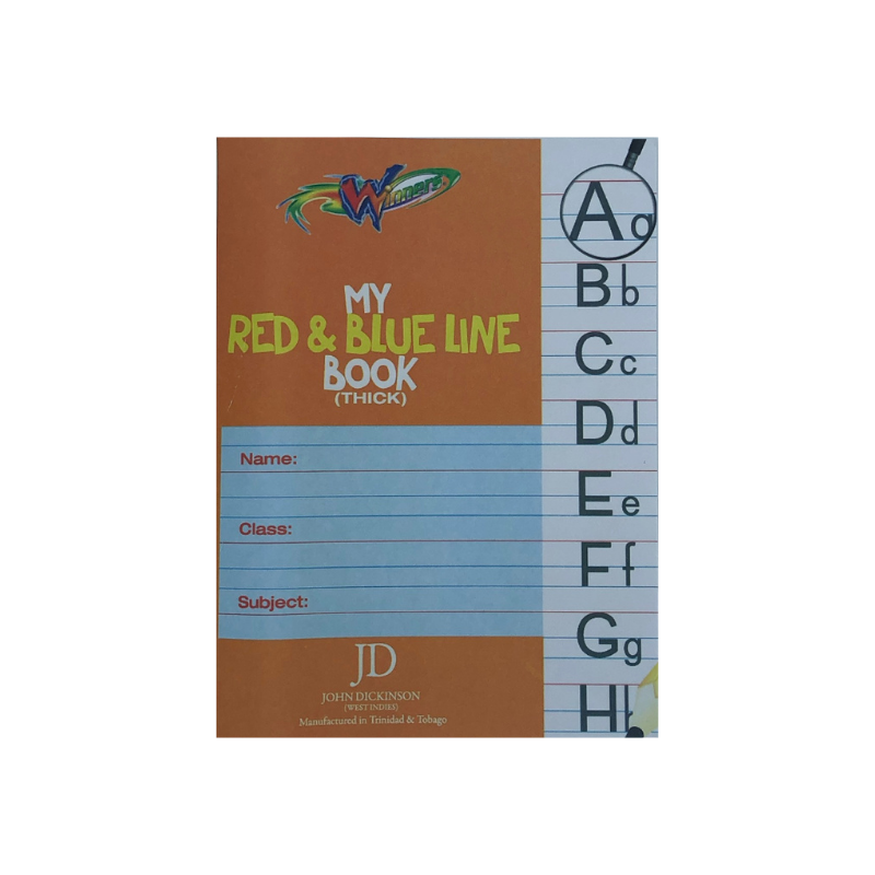 Winners Exercise Book - Red & Blue Line (Thick) - 6.25" x 8" - 28shts / 56pgs