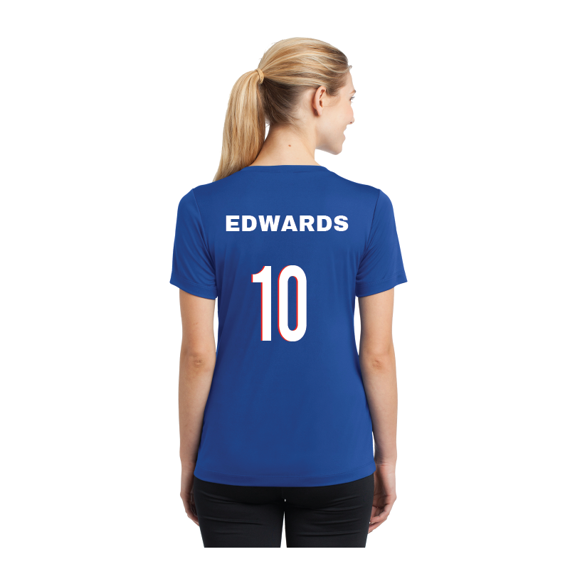 Football Fever Ladies Competitor V-Neck T-Shirt - France